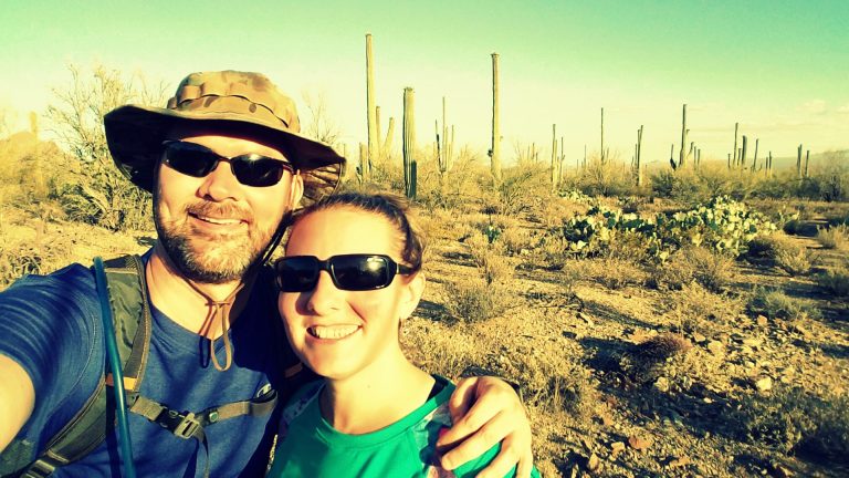 Ken & Alyson in Seguaro National Park, Arizona